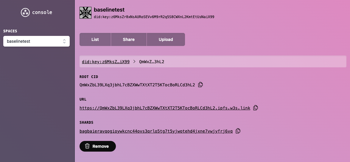 ipfs web3.storage car uplaod